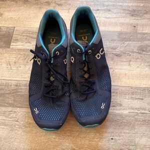 On Running Cloudsurfer Men’s 12.5 Navy Blue Running Shoes Swiss Engineering